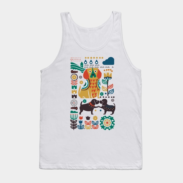 Scandinavian Beagle Tank Top by huebucket